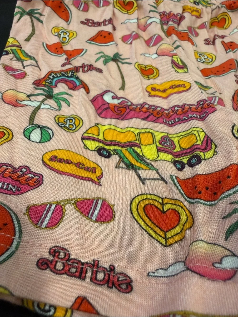 Posh Peanut Barbie California Dreamin' pajama set Size 2T EUC